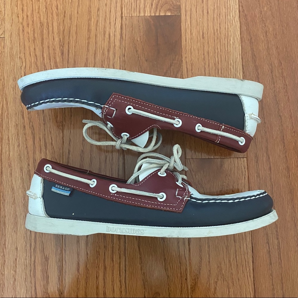 Sebago Spinnaker Boat Shoes (Red/White/Blue)